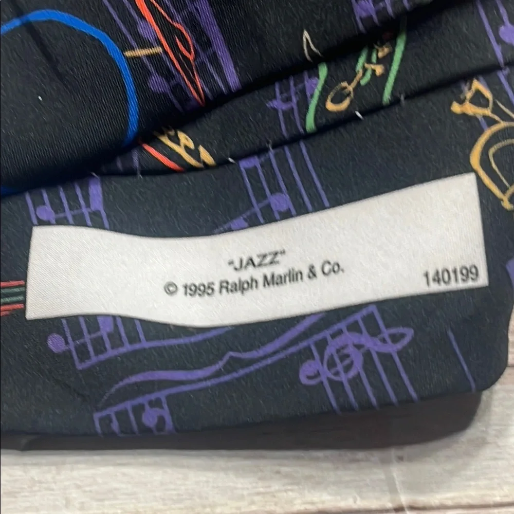 Ralph Marlin Black Musical Instrument Tie